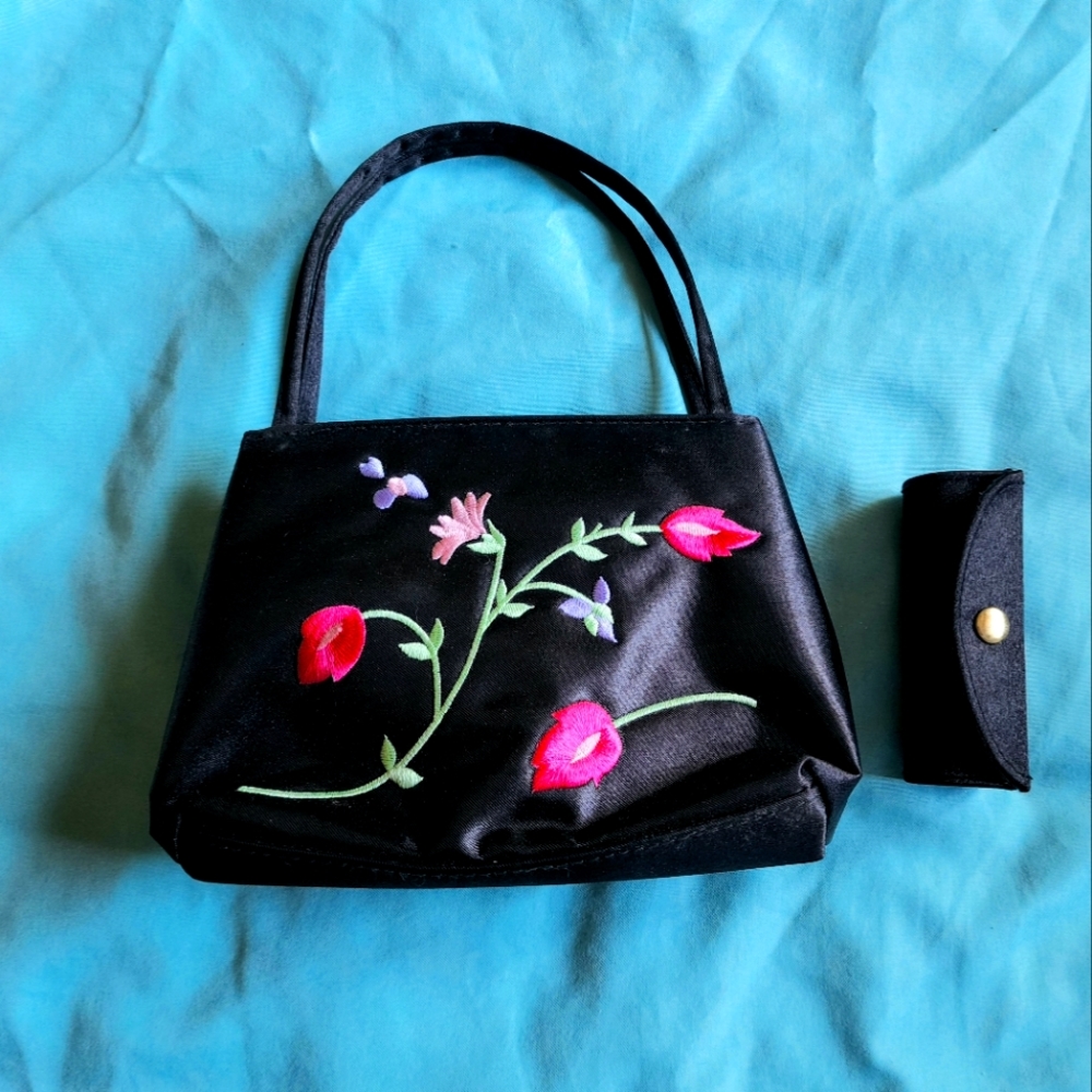 Black Satin Bag